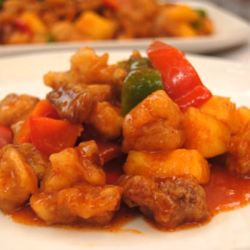 2.Pollo agridulce