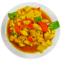 Pollo con curry